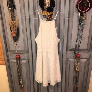 White eyelet dress